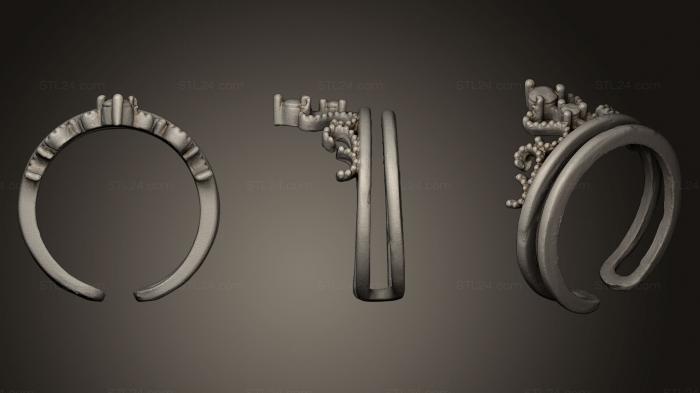 Ювелирные перстни и кольца (Кольцо 79, JVLRP_0180) 3D модель для ЧПУ станка
